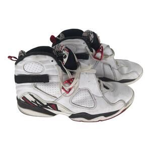 Nike Air Jordan 8 Retro White Red Black 305381-104 Men's Size 11